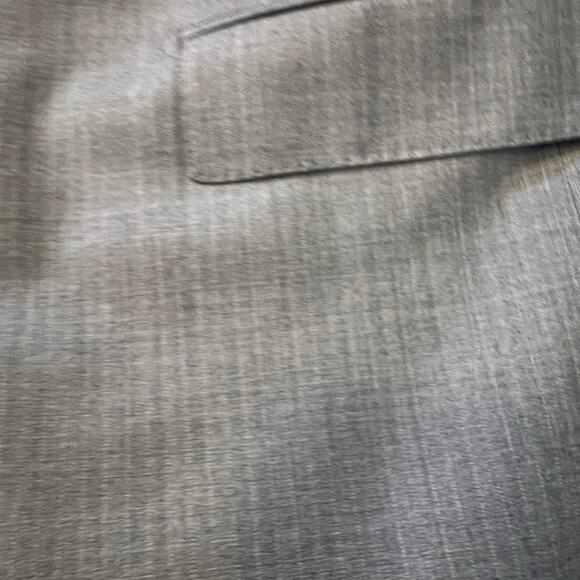 ENZO Sport Coat Mens 44 Striped Two Button Double Vented Blazer Gray - Picture 3 of 12